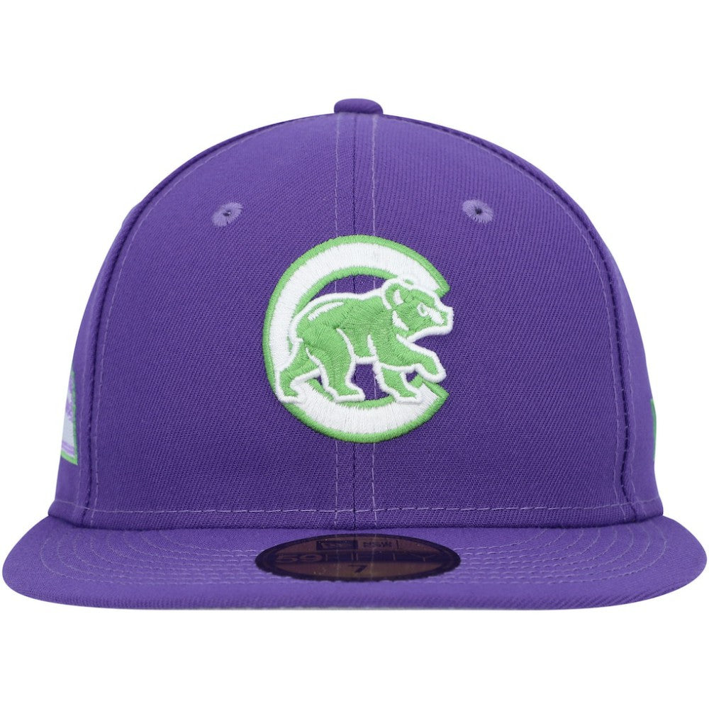 Chicago Cubs New Era Lime Side Patch 59FIFTY Fitted Hat - MLB Hats