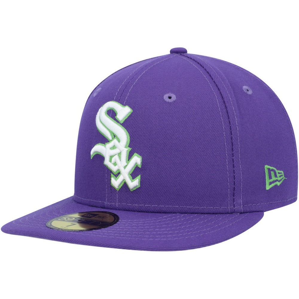 Chicago White Sox New Era Lime Side Patch 59FIFTY Fitted Hat - MLB Hats