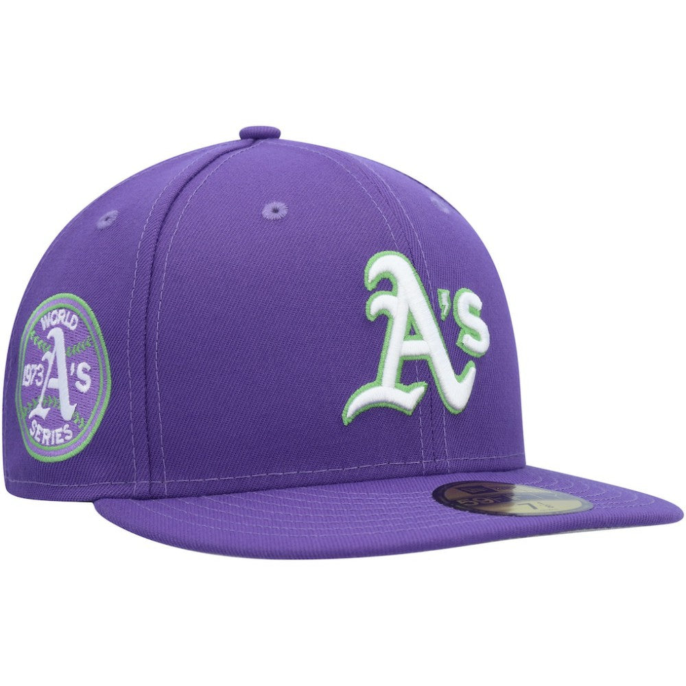 Athletics New Era Lime Side Patch 59FIFTY Fitted Hat - MLB Hats
