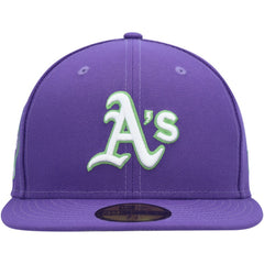 Athletics New Era Lime Side Patch 59FIFTY Fitted Hat - MLB Hats
