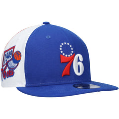 Royal Philadelphia 76ers Pop Panels 9FIFTY Snapback Hat | NBA