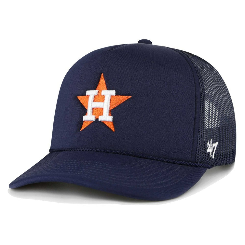 Houston Astros '47 Foam Logo Trucker Adjustable Hat - MLB Hats