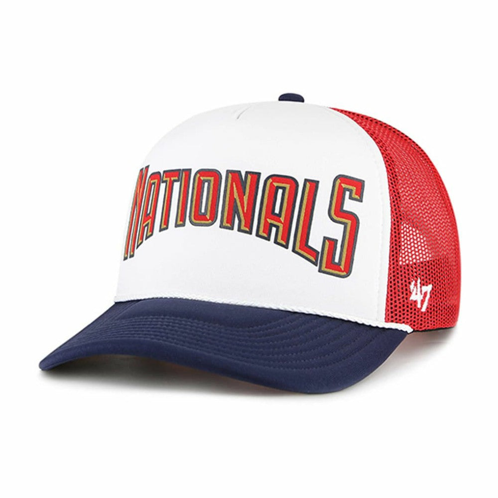 Washington Nationals '47 Foam Front Script Trucker Snapback Hat - MLB Hats