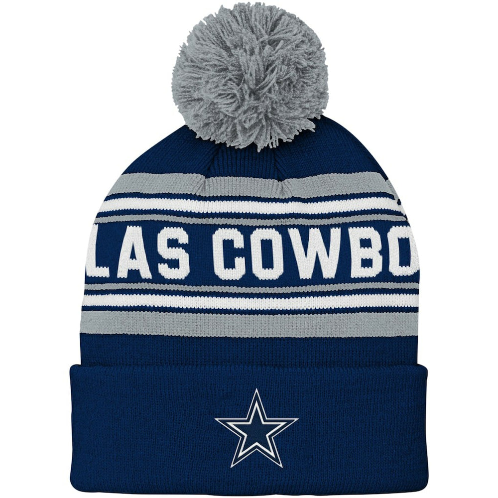 Dallas Cowboys Preschool Jacquard Cuffed Knit Hat with Pom | NFL Sale