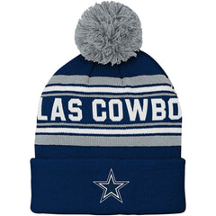 Dallas Cowboys Preschool Jacquard Cuffed Knit Hat with Pom | NFL Sale