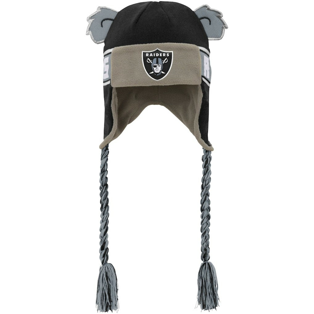 Las Vegas Raiders Youth Wordmark Ears Trooper Knit Hat | NFL Online