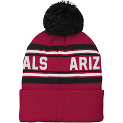 Arizona Cardinals Youth Jacquard Cuffed Knit Hat with Pom | NFL On sale