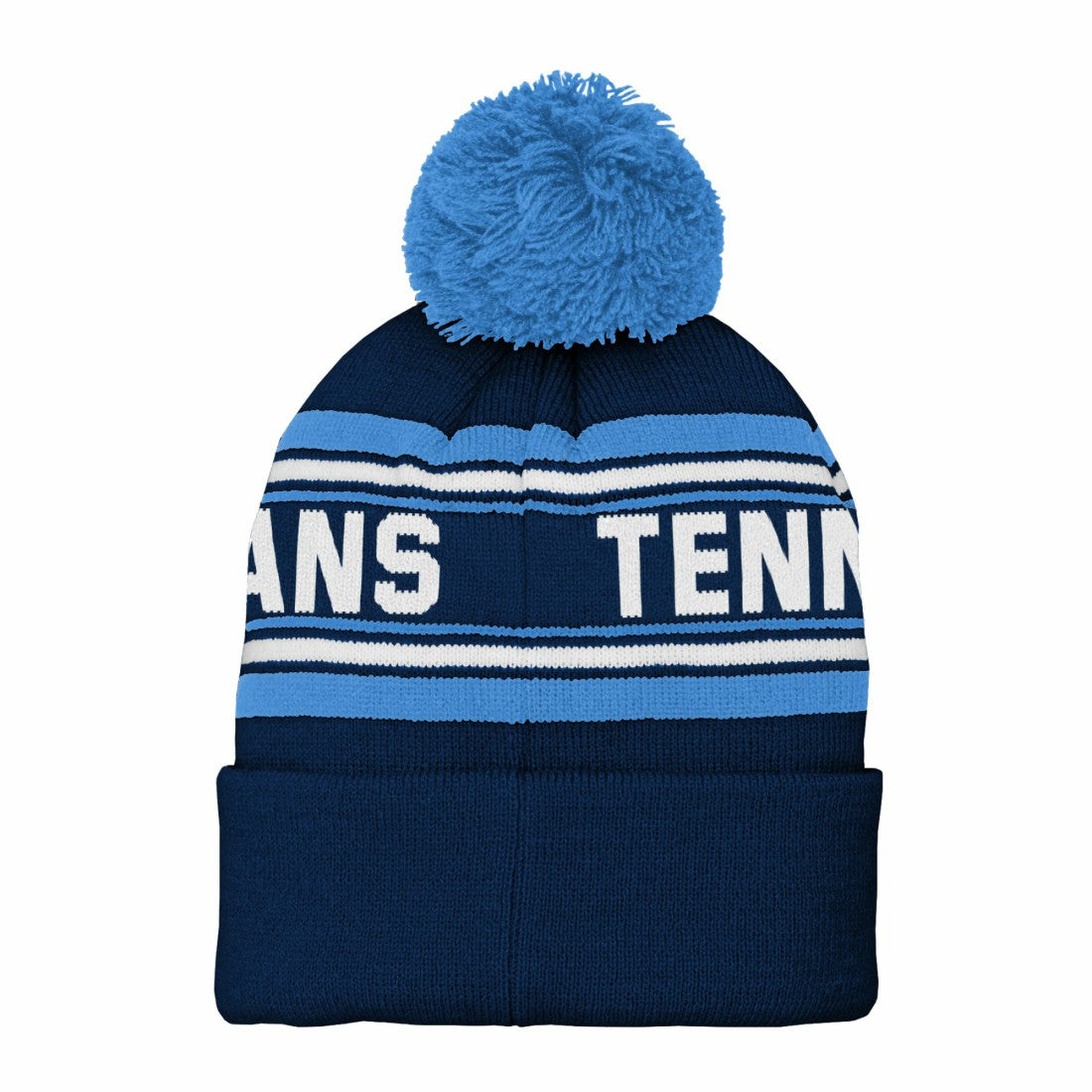 Tennessee Titans Youth Jacquard Cuffed Knit Hat with Pom | NFL Near me