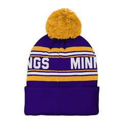 Minnesota Vikings Preschool Jacquard Cuffed Knit Hat with Pom | NFL Online