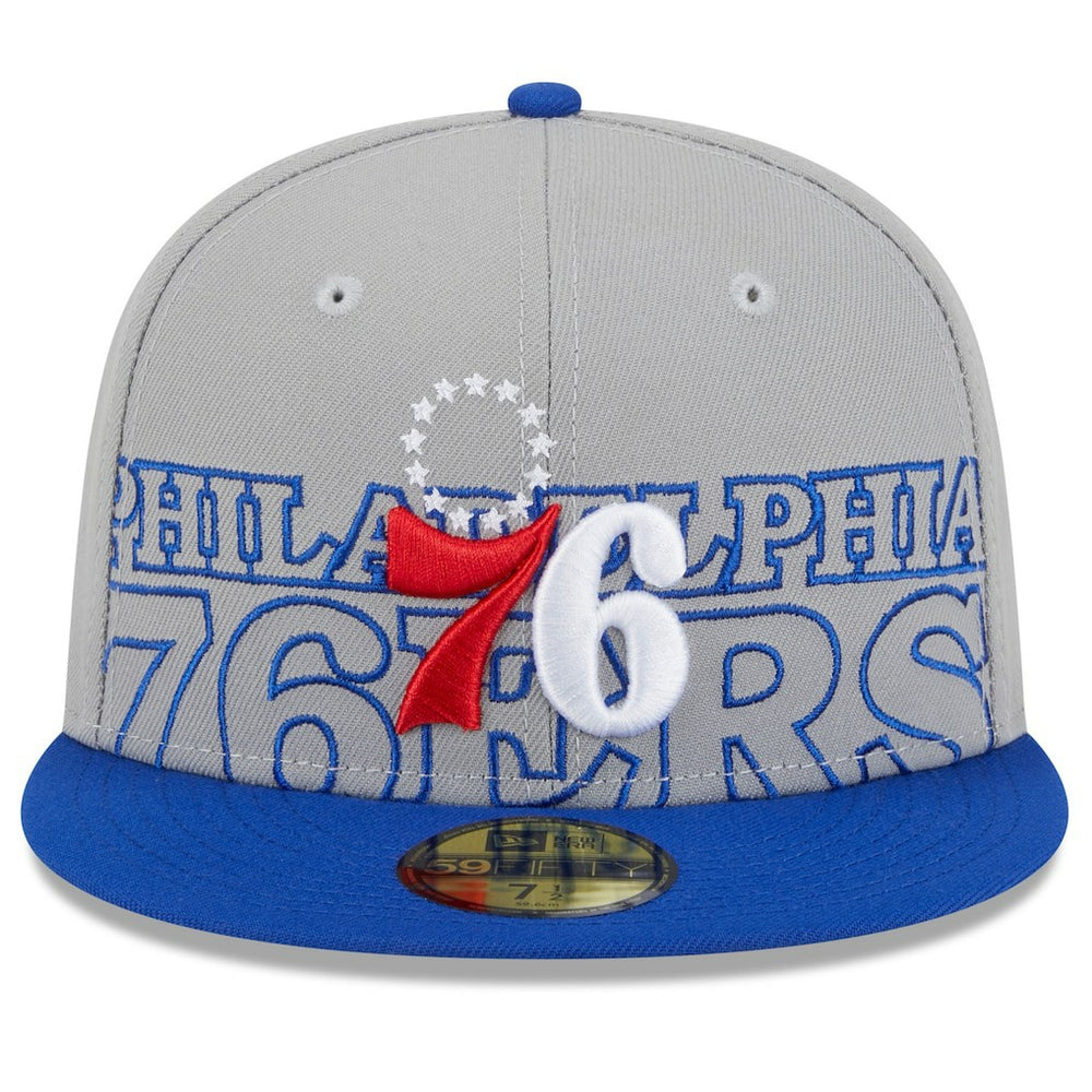 Gray/Royal Philadelphia 76ers 2023 NBA Draft Two-Tone 59FIFTY Fitted Hat | NBA