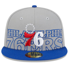 Gray/Royal Philadelphia 76ers 2023 NBA Draft Two-Tone 59FIFTY Fitted Hat | NBA