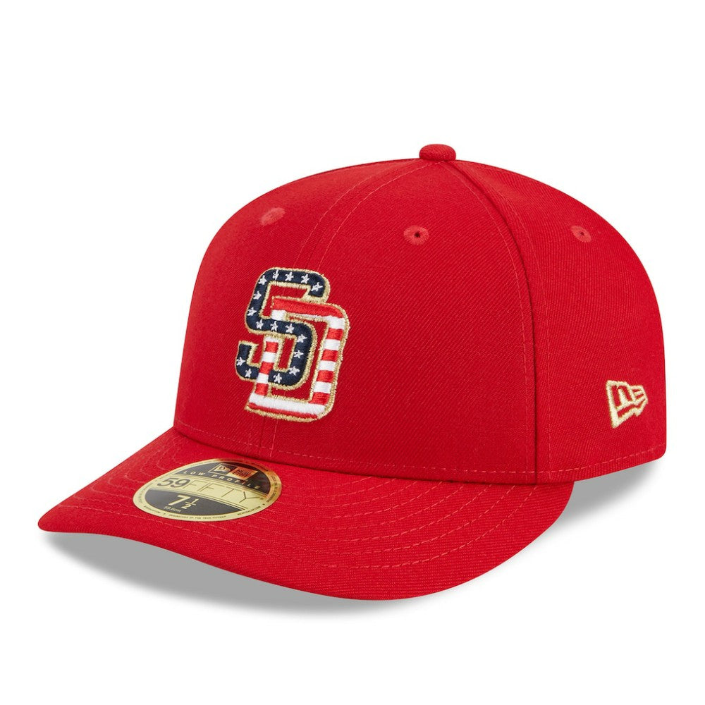 San Diego Padres New Era 2023 Fourth of July Low Profile 59FIFTY Fitted Hat - MLB Hats