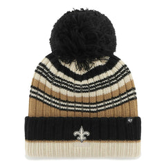 New Orleans Saints '47 Women's Barista Cuffed Knit Hat with Pom | NFL Outlet