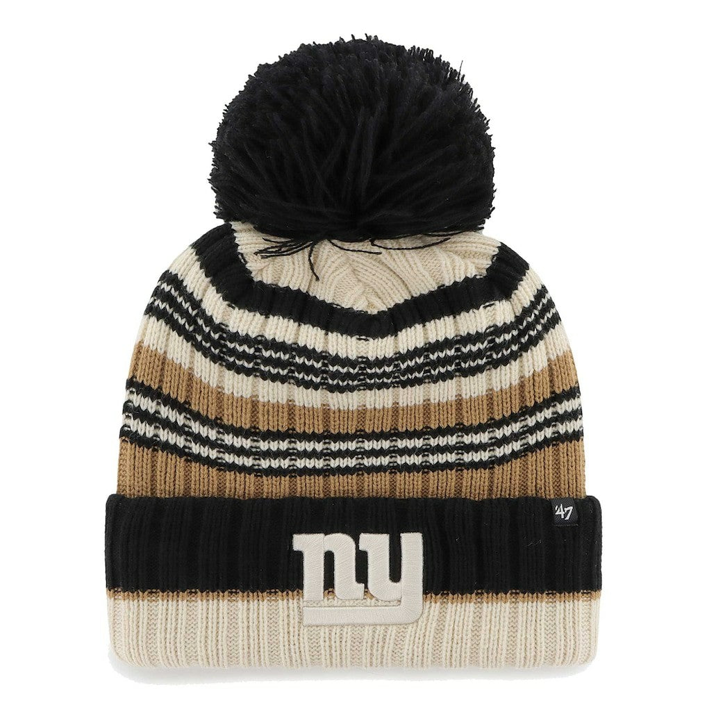 New York Giants '47 Women's Barista Cuffed Knit Hat with Pom | NFL Outlet