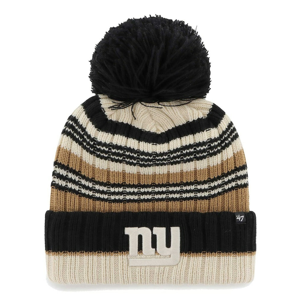 New York Giants '47 Women's Barista Cuffed Knit Hat with Pom | NFL Outlet