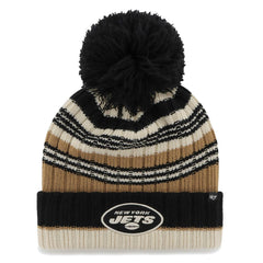 New York Jets '47 Women's Barista Cuffed Knit Hat with Pom | NFL Discount