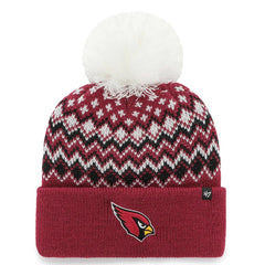 Arizona Cardinals '47 Women's Elsa Cuffed Knit Hat with Pom | NFL Discount