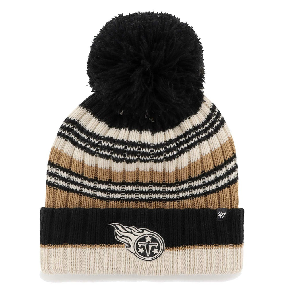 Tennessee Titans '47 Women's Barista Cuffed Knit Hat with Pom | NFL US