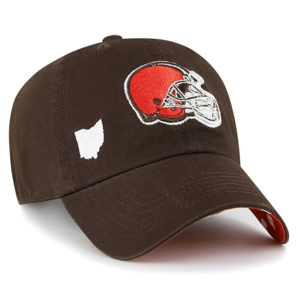 Cleveland Browns '47 Women's Confetti Icon Clean Up Adjustable Hat | NFL Outlet