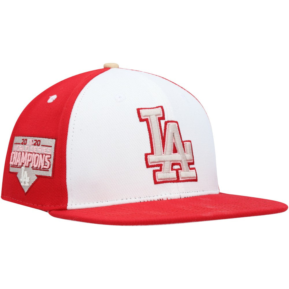 Los Angeles Dodgers Pro Standard Strawberry Ice Cream Drip Snapback Hat - MLB Hats