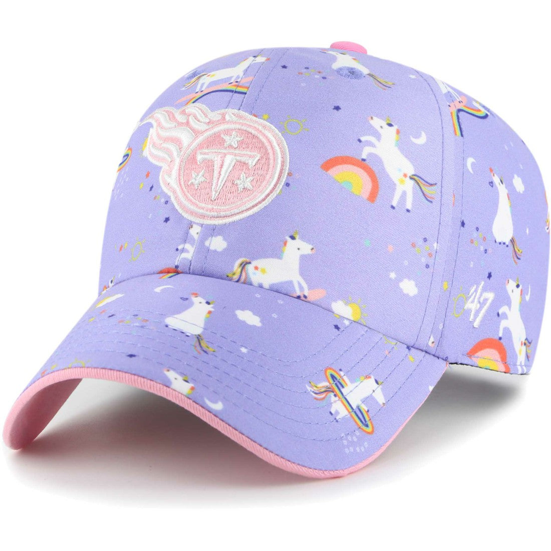 Tennessee Titans '47 Girls Preschool Unicorn Clean Up Adjustable Hat | NFL Hot