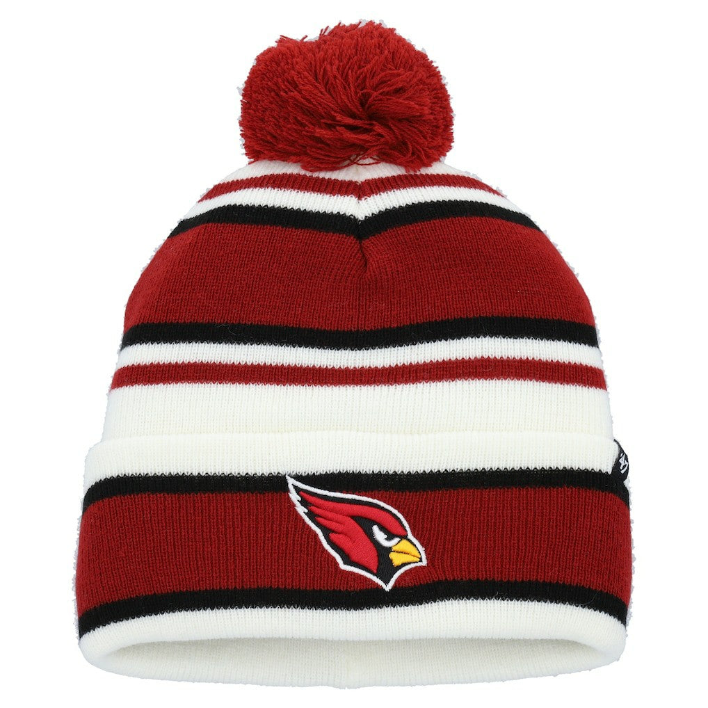 Arizona Cardinals '47 Youth Stripling Cuffed Knit Hat with Pom | NFL Discount