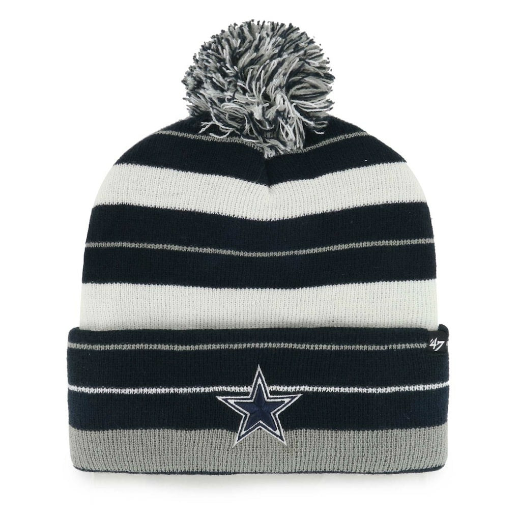 Dallas Cowboys '47 Powerline Cuffed Knit Hat with Pom | NFL Discount