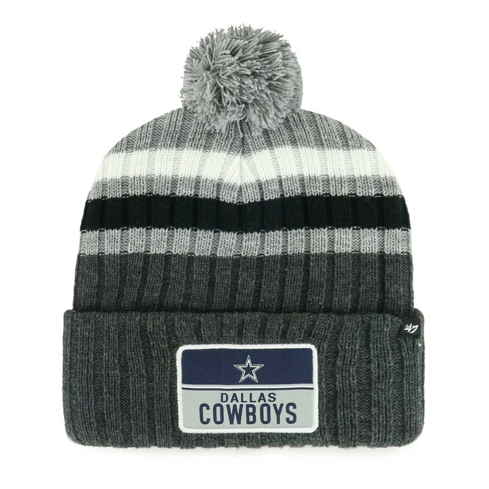 Dallas Cowboys '47 Stack Cuffed Knit Hat with Pom | NFL Online