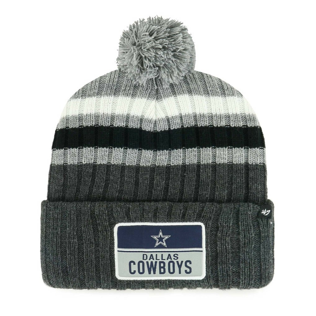 Dallas Cowboys '47 Stack Cuffed Knit Hat with Pom | NFL Online