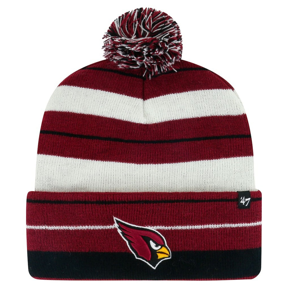 Arizona Cardinals '47 Powerline Cuffed Knit Hat with Pom | NFL Discount