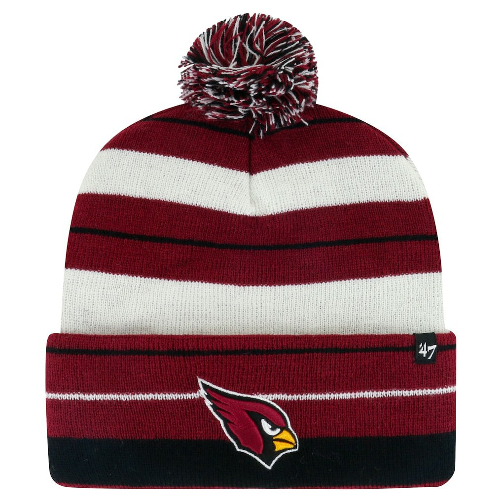 Arizona Cardinals '47 Powerline Cuffed Knit Hat with Pom | NFL Discount