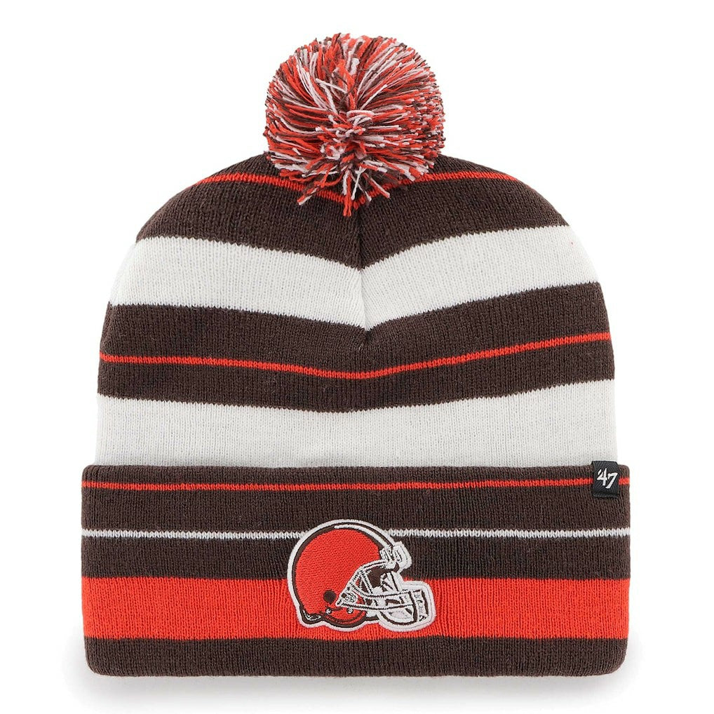 Cleveland Browns '47 Powerline Cuffed Knit Hat with Pom | NFL New