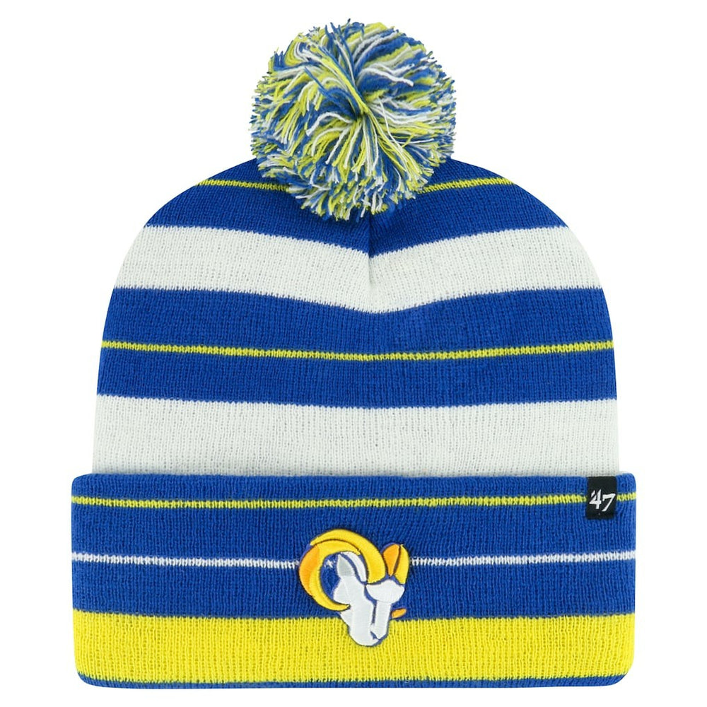 Los Angeles Rams '47 Powerline Cuffed Knit Hat with Pom | NFL Hot