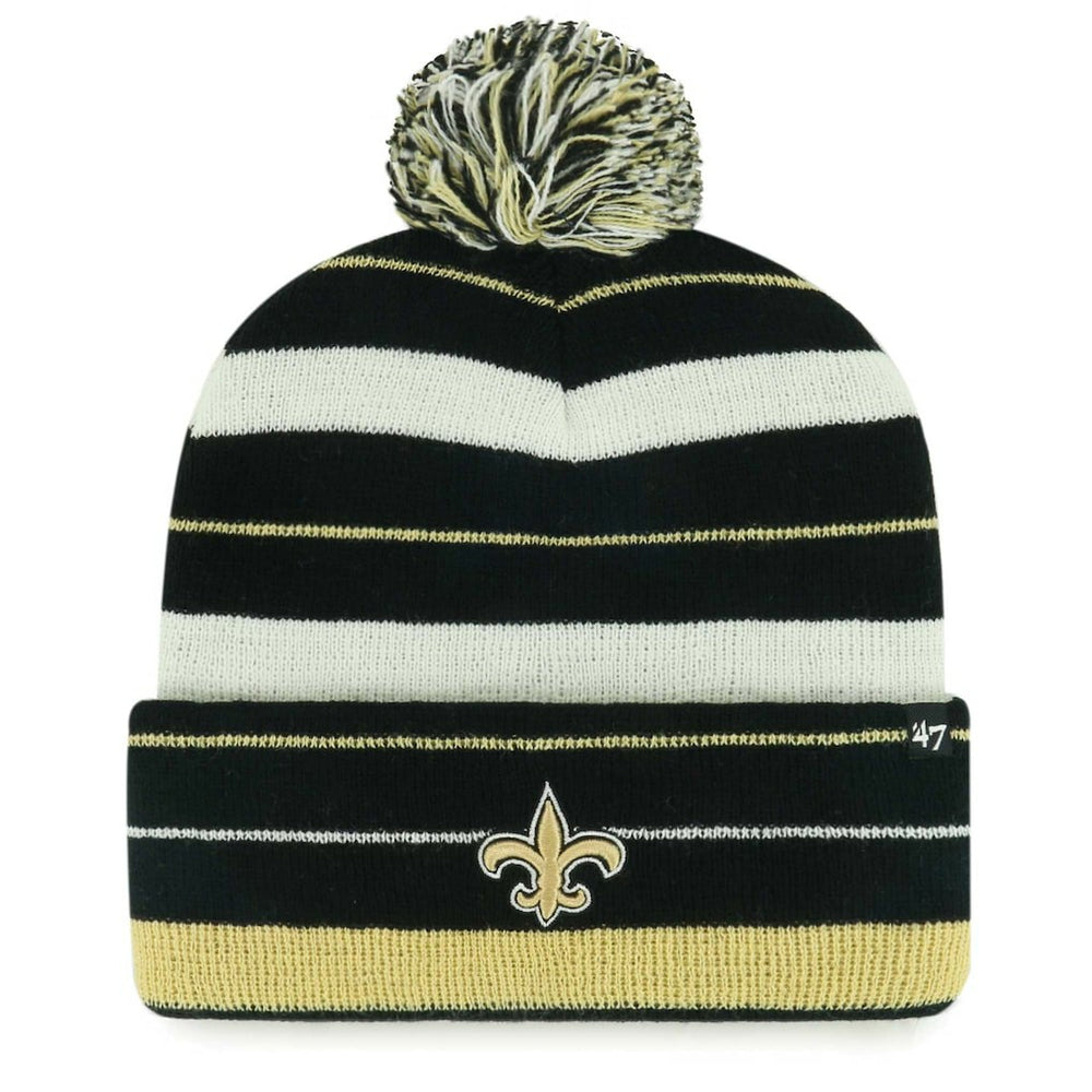 New Orleans Saints '47 Powerline Cuffed Knit Hat with Pom | NFL New