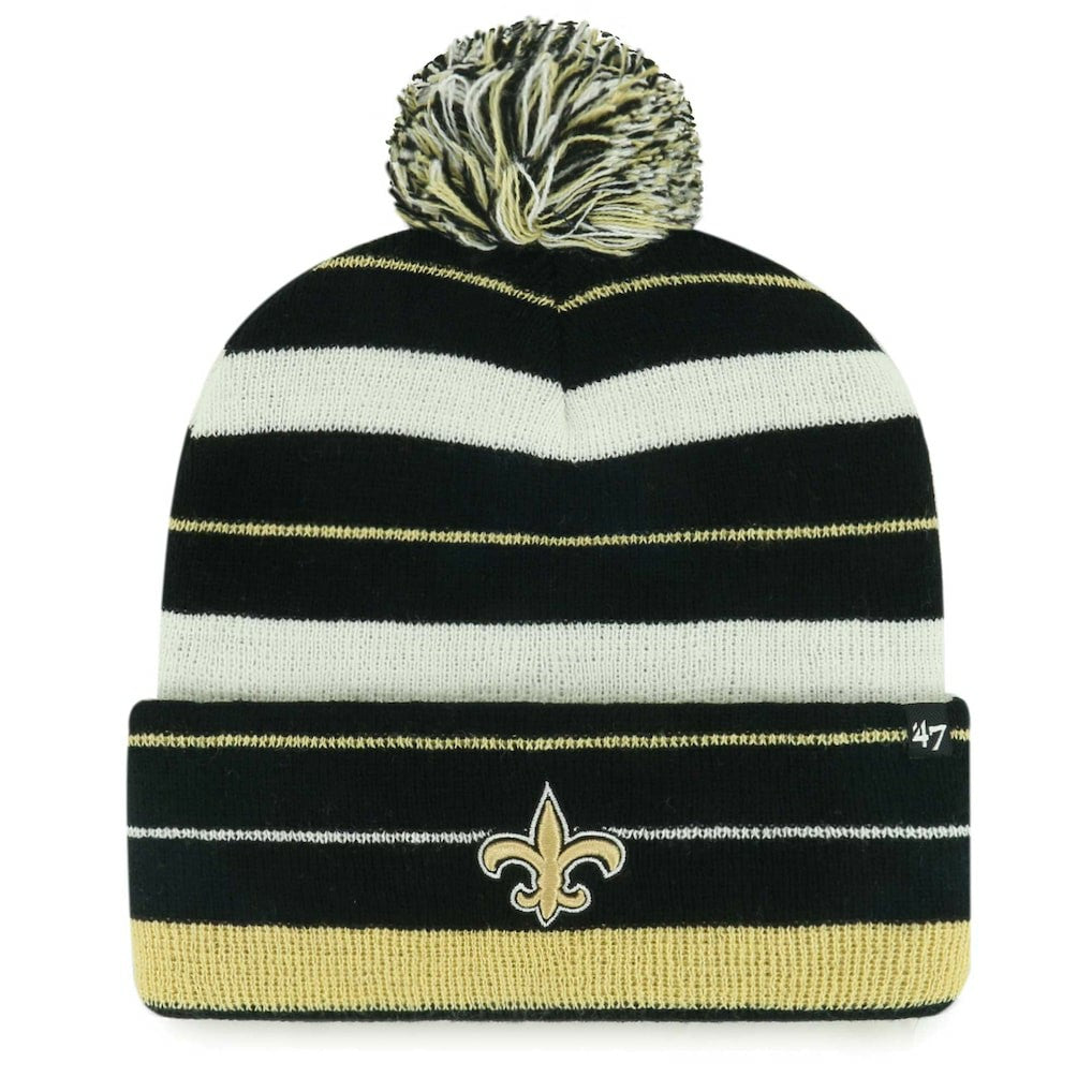 New Orleans Saints '47 Powerline Cuffed Knit Hat with Pom | NFL New