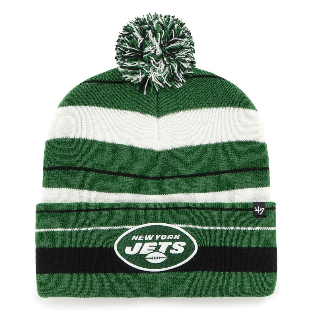 New York Jets '47 Powerline Cuffed Knit Hat with Pom | NFL New