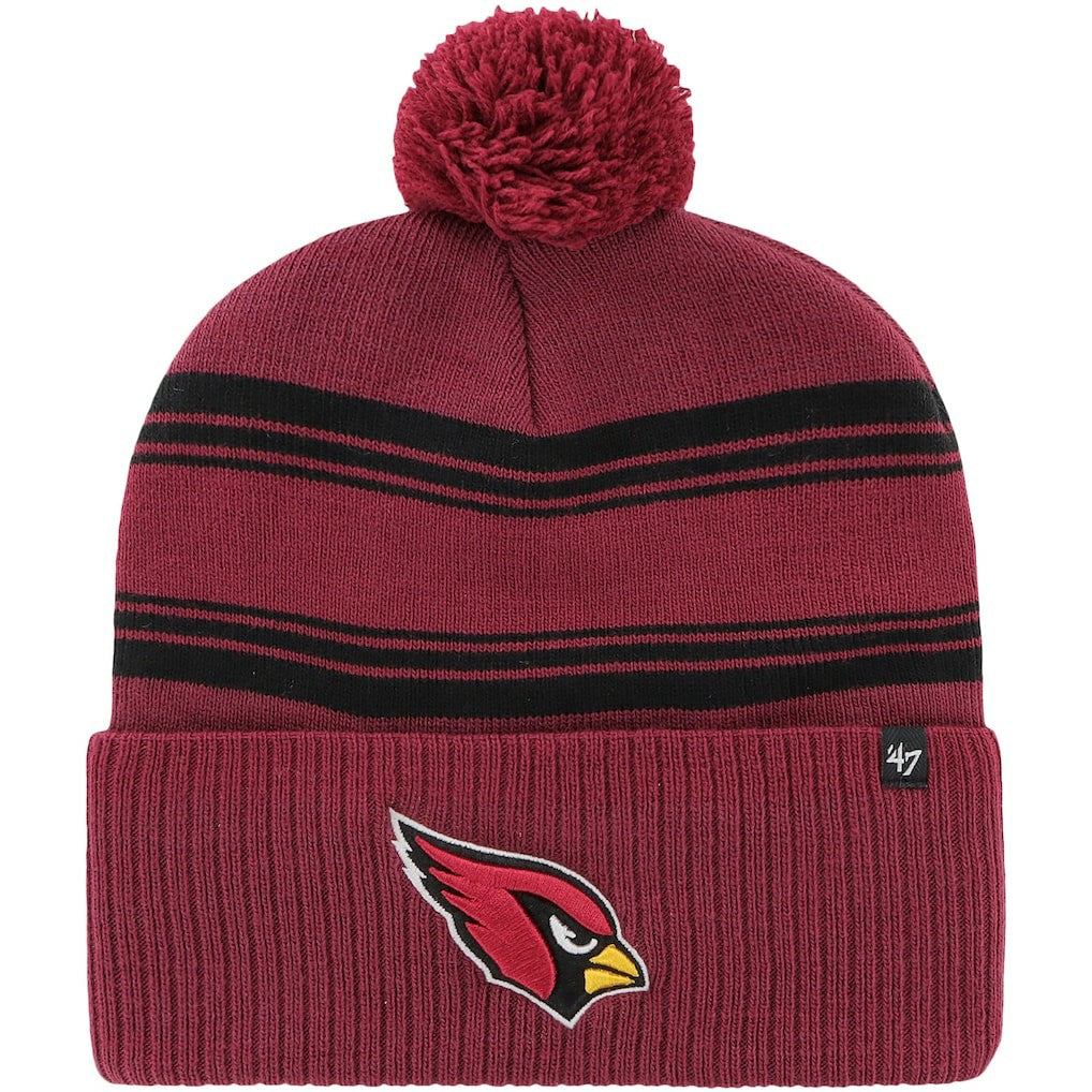 Arizona Cardinals '47 Fadeout Cuffed Knit Hat with Pom | NFL Outlet