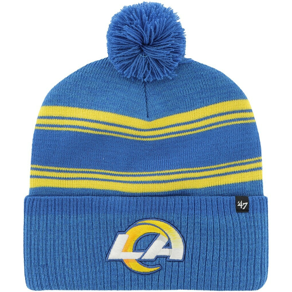 Los Angeles Rams '47 Fadeout Cuffed Knit Hat with Pom | NFL Online