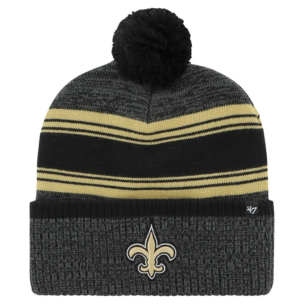 New Orleans Saints '47 Fadeout Cuffed Knit Hat with Pom | NFL Near me