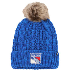 New York Rangers '47 Women's Meeko Cuffed Knit Hat with Pom -  NHL Hats