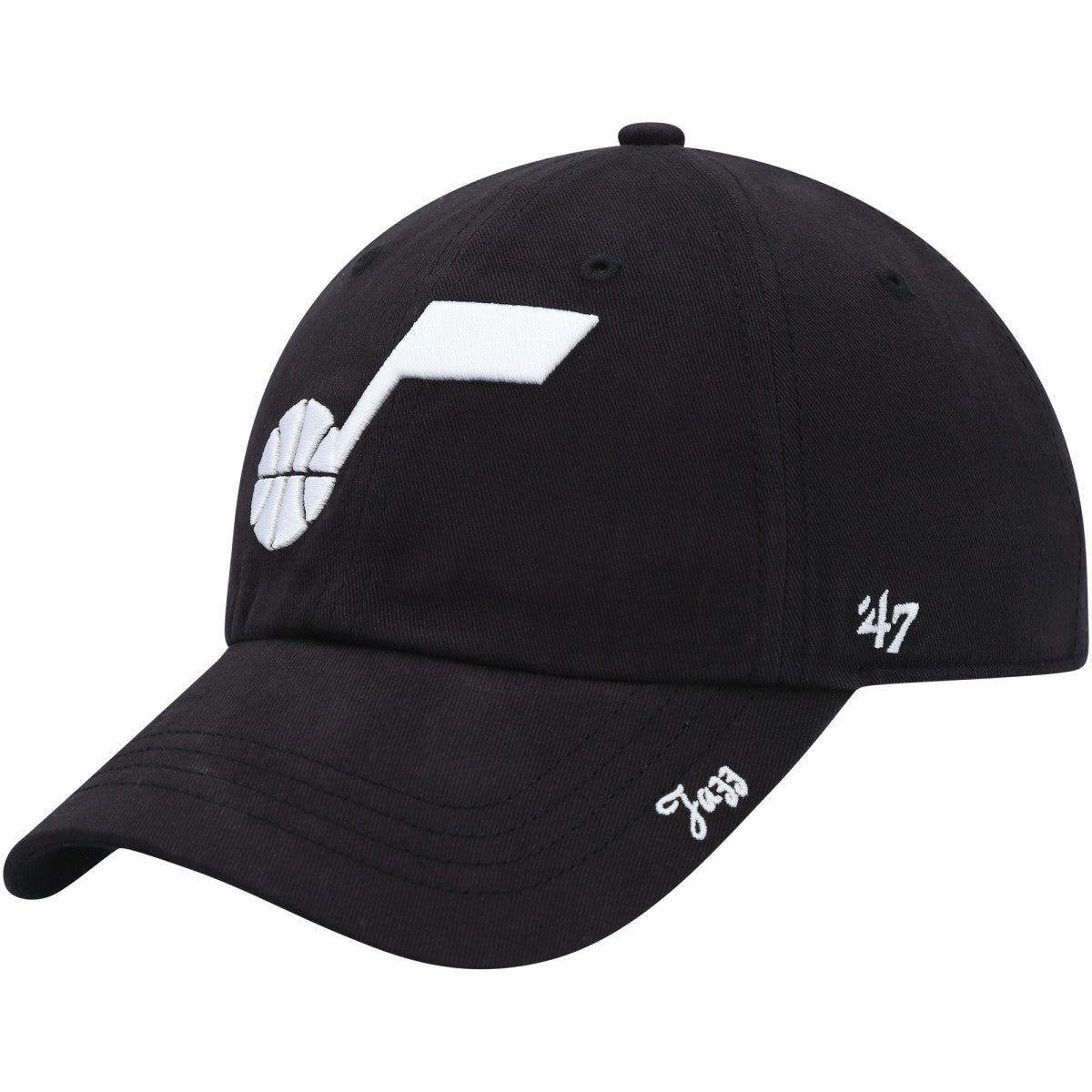 Black Utah Jazz '47 Women's Miata Clean Up Adjustable Hat | NBA