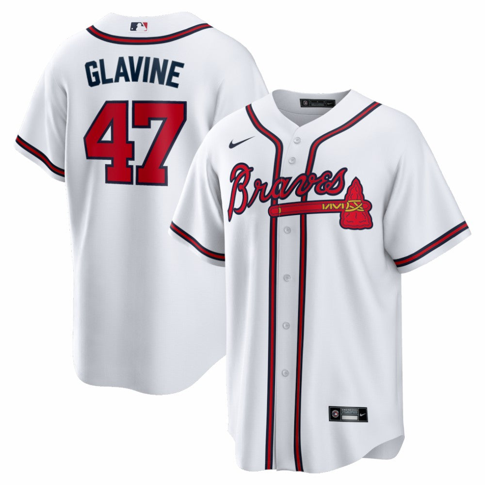 Tom Glavine Atlanta Braves Nike Home Retired Player Replica Jersey - MLB Jerseys