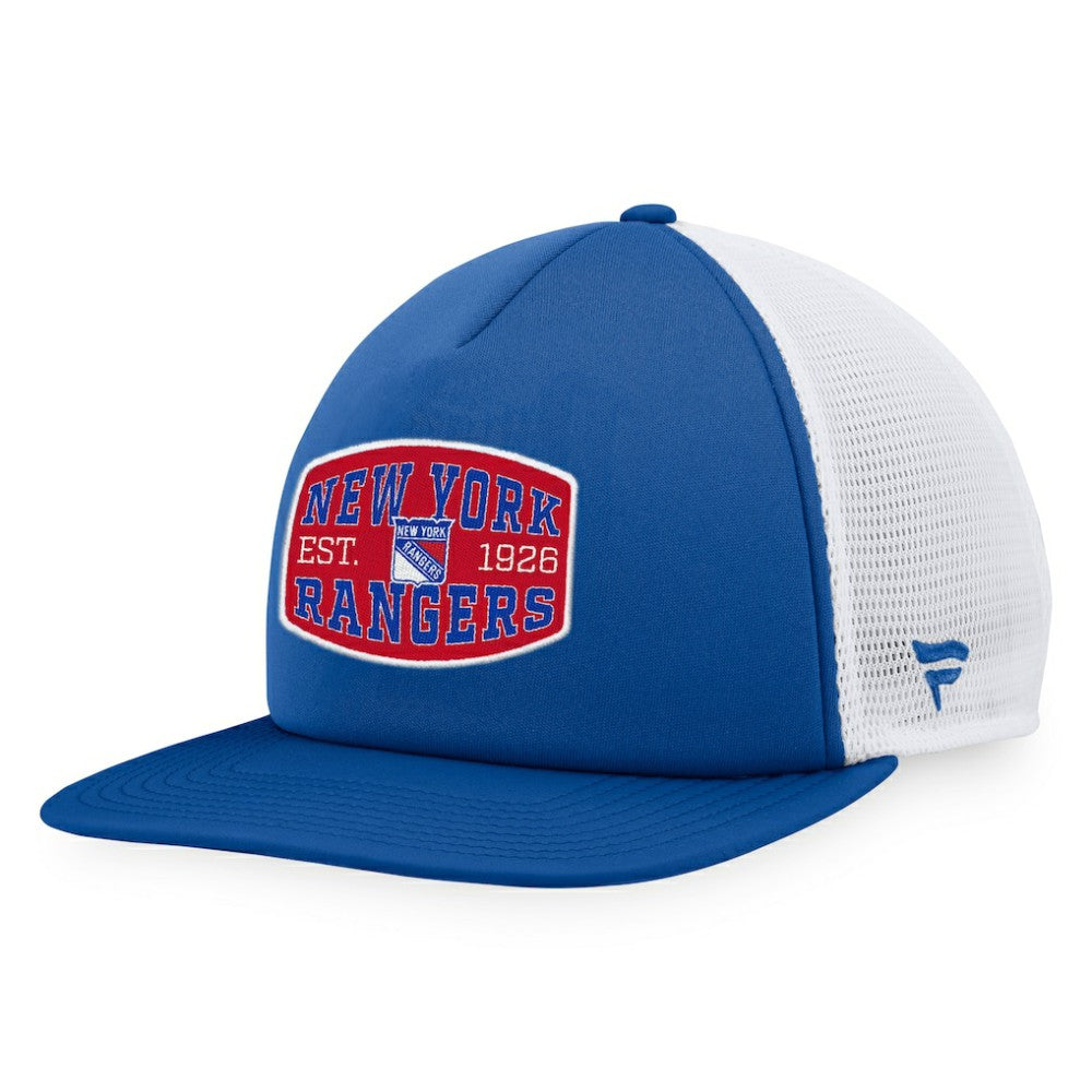 New York Rangers Fanatics Foam Front Patch Trucker Snapback Hat -  NHL Hats