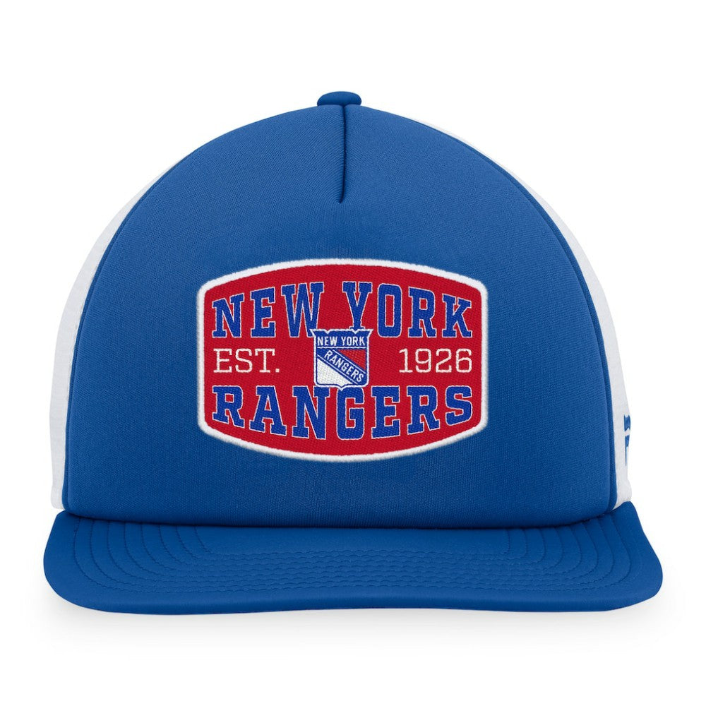 New York Rangers Fanatics Foam Front Patch Trucker Snapback Hat -  NHL Hats