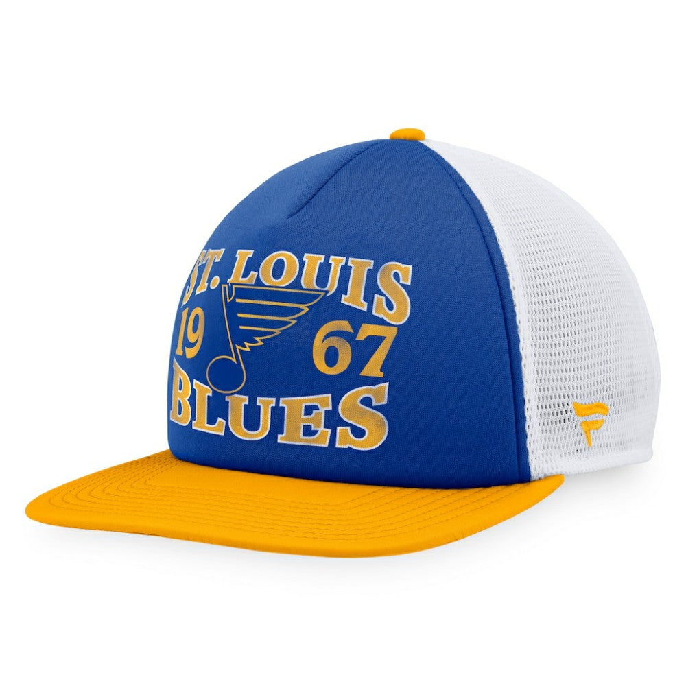 St. Louis Blues Fanatics Heritage Vintage Foam Front Trucker Snapback Hat -  NHL Hats