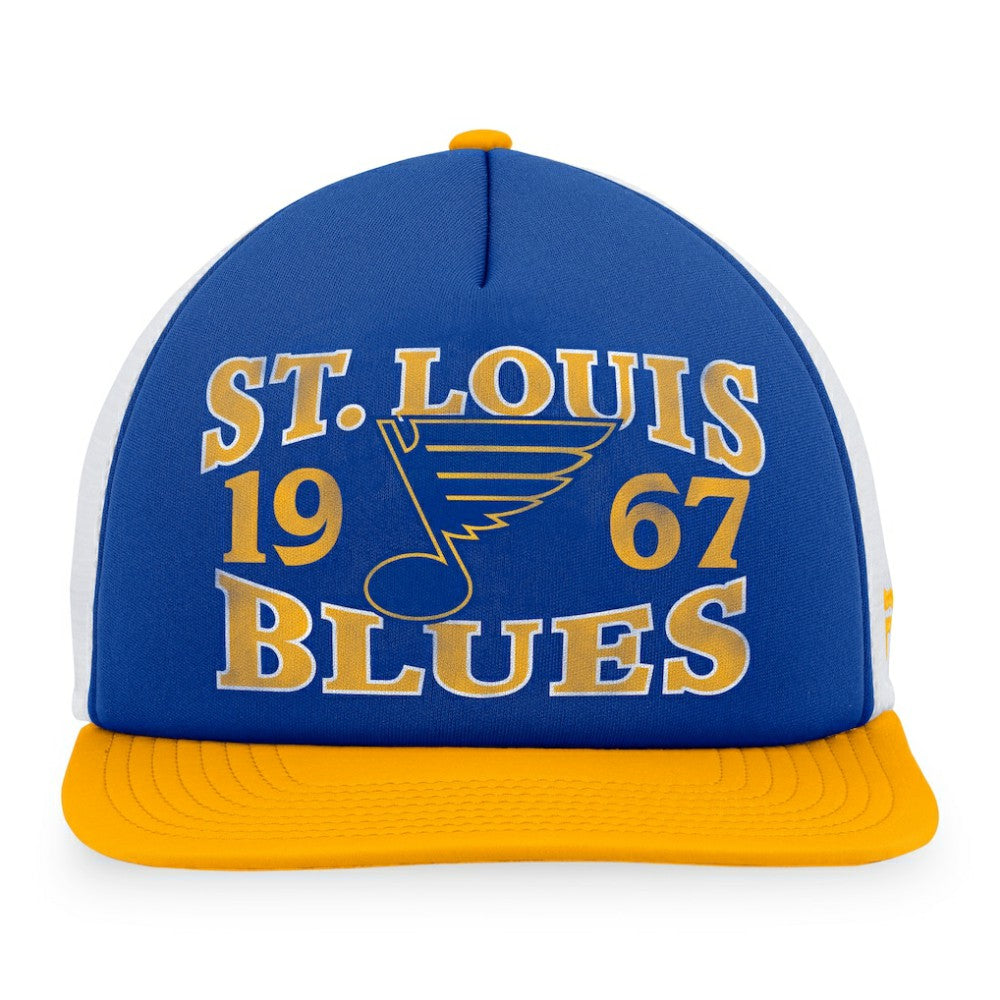 St. Louis Blues Fanatics Heritage Vintage Foam Front Trucker Snapback Hat -  NHL Hats