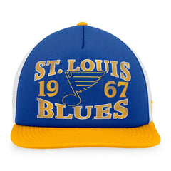 St. Louis Blues Fanatics Heritage Vintage Foam Front Trucker Snapback Hat -  NHL Hats