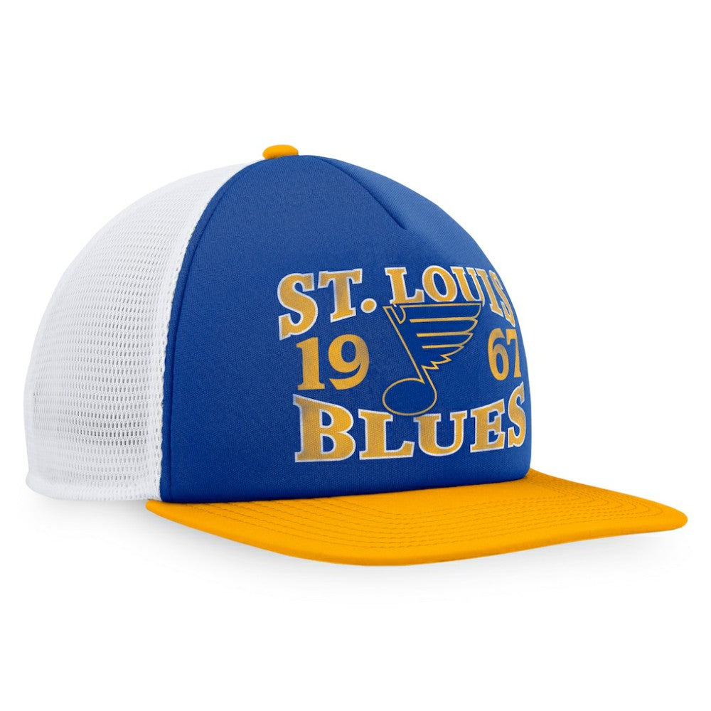 St. Louis Blues Fanatics Heritage Vintage Foam Front Trucker Snapback Hat -  NHL Hats
