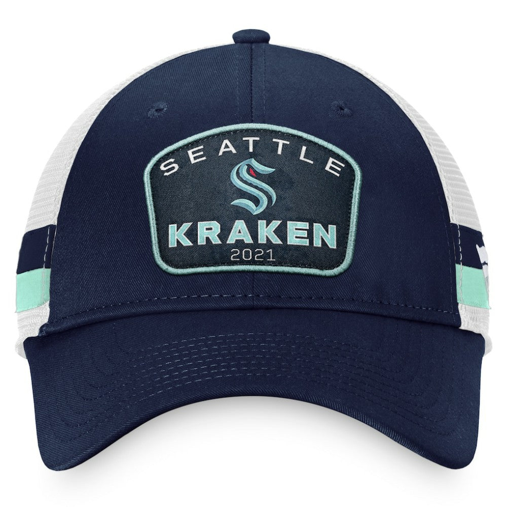 Seattle Kraken Fanatics Fundamental Striped Trucker Adjustable Hat -  NHL Hats