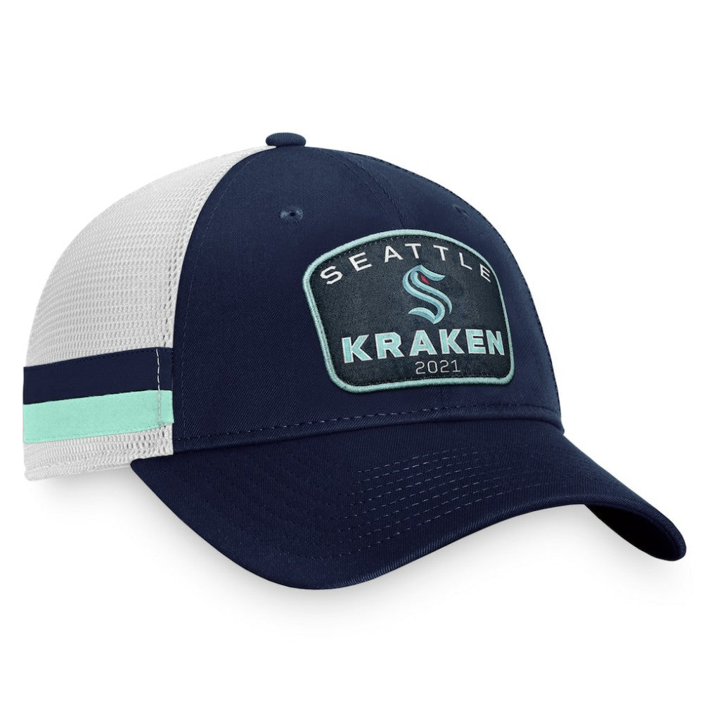 Seattle Kraken Fanatics Fundamental Striped Trucker Adjustable Hat -  NHL Hats